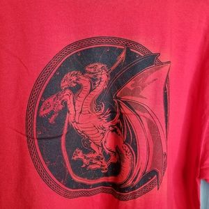 Red Dragon T Shirt XL Men High Quality Durable